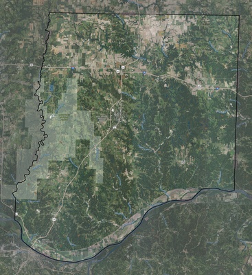 Callaway County MO USGS imagery and topo map