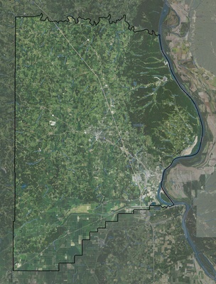 Cape Girardeau County MO USGS imagery and topo map