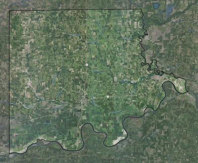 Carroll County MO USGS imagery and topo map