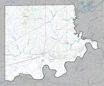 Carroll County MO USGS topo map