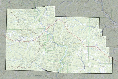 Carter County MO USGS topo map