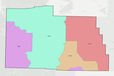 Carter County MO ZIP code boundaries map