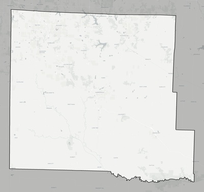 Cass County MO county basemap context