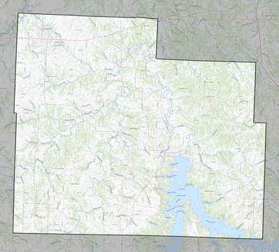 Cedar County MO USGS topo map