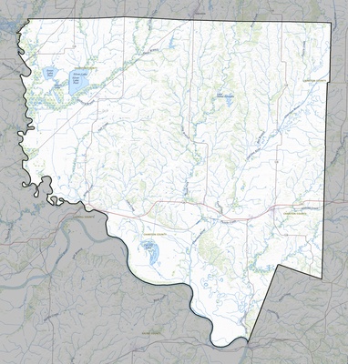 Chariton County MO USGS topo map