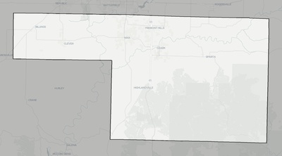 Christian County MO county basemap context