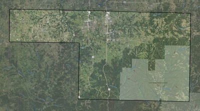 Christian County MO USGS imagery and topo map