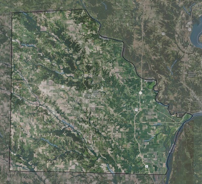 Clark County MO USGS imagery and topo map