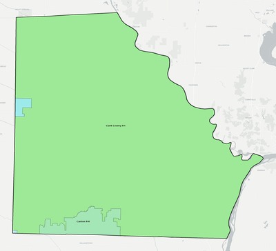 Clark County MO school district boundaries map
