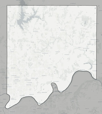 Clay County MO county basemap context