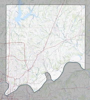 Clay County MO USGS topo map