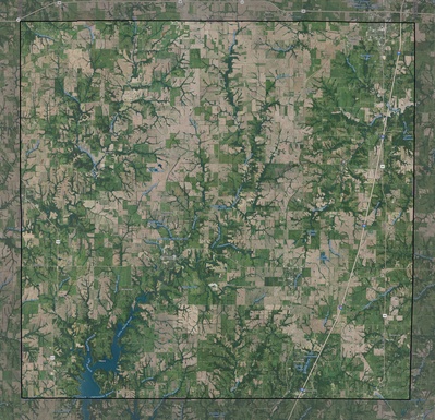 Clinton County MO USGS imagery and topo map