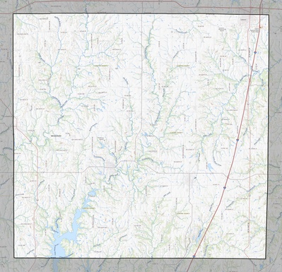 Clinton County MO USGS topo map