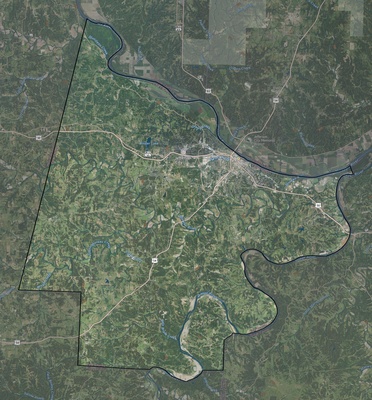 Cole County MO USGS imagery and topo map