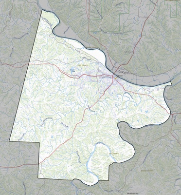 Cole County MO USGS topo map