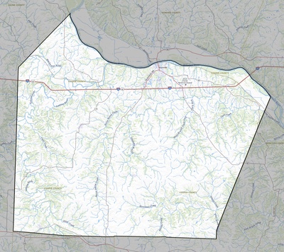 Cooper County MO USGS topo map