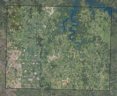 Dade County MO USGS imagery and topo map