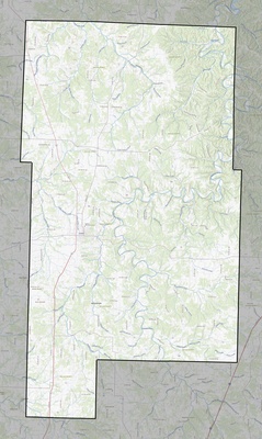 Dallas County MO USGS topo map
