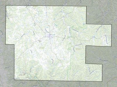 Dent County MO USGS topo map