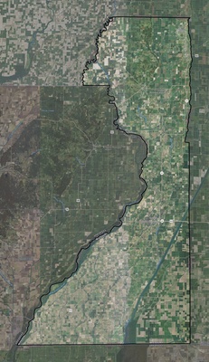 Dunklin County MO USGS imagery and topo map