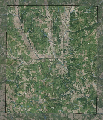 Gentry County MO USGS imagery and topo map