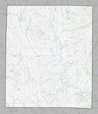 Gentry County MO USGS topo map