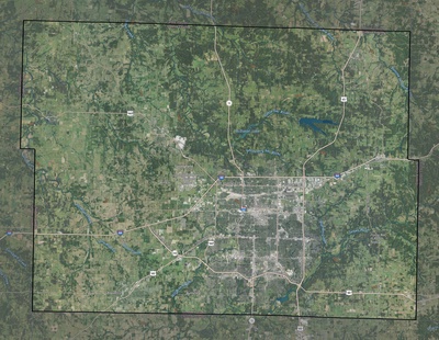 Greene County MO USGS imagery and topo map