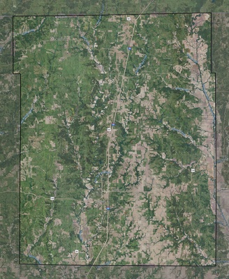 Harrison County MO USGS imagery and topo map