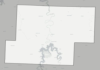 Hickory County MO county basemap context