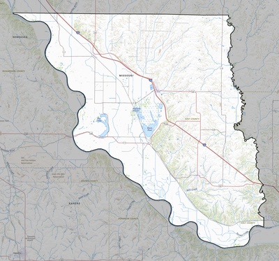 Holt County MO USGS topo map
