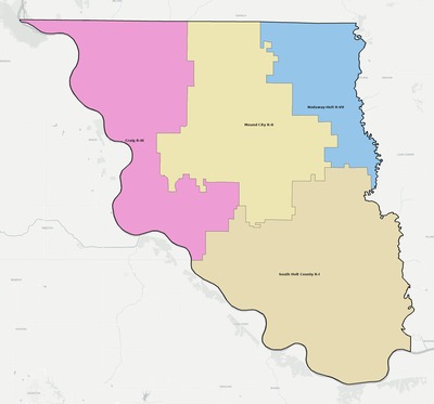Holt County MO school district boundaries map