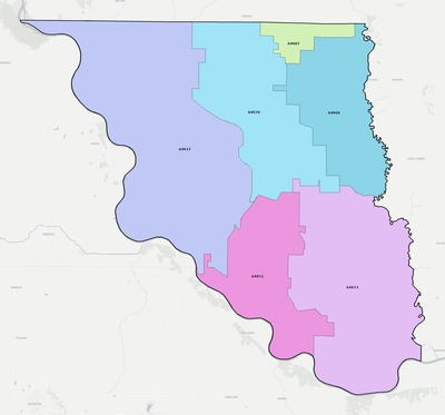Holt County MO ZIP code boundaries map