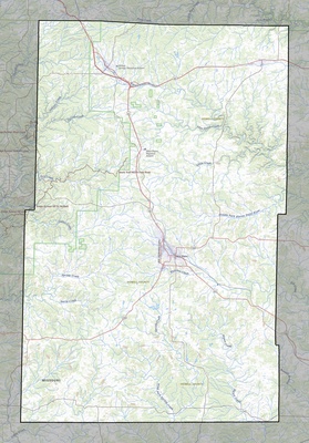 Howell County MO USGS topo map