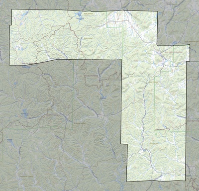 Iron County MO USGS topo map
