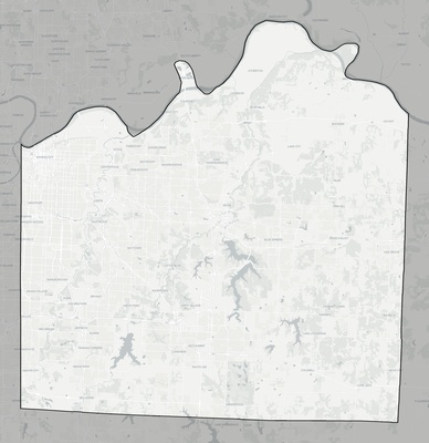 Jackson County MO county basemap context