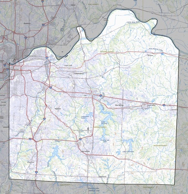 Jackson County MO USGS topo map