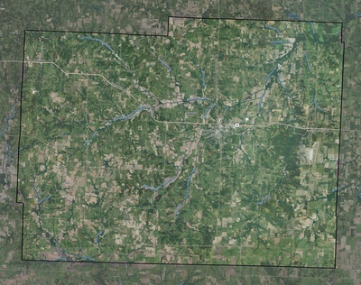 Johnson County MO USGS imagery and topo map
