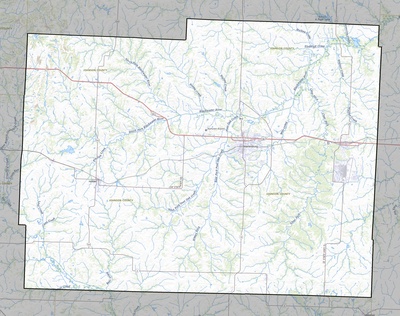 Johnson County MO USGS topo map