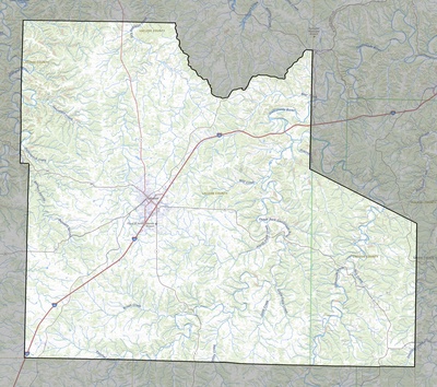 Laclede County MO USGS topo map