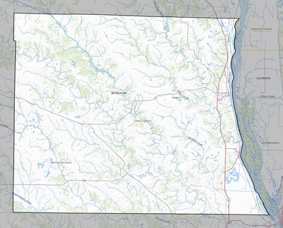 Lewis County MO USGS topo map