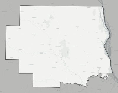 Lincoln County MO county basemap context
