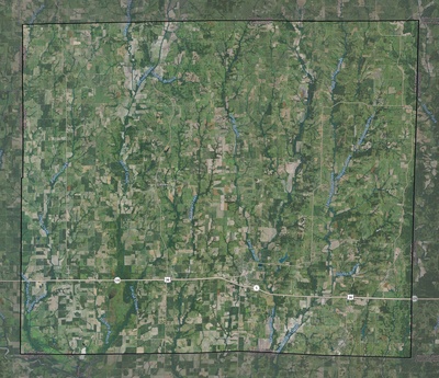 Linn County MO USGS imagery and topo map
