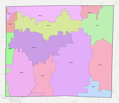 Linn County MO ZIP code boundaries map