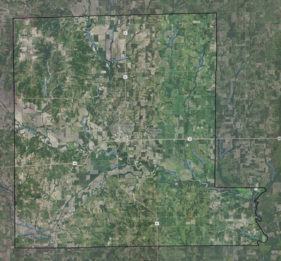 Livingston County MO USGS imagery and topo map