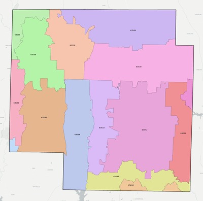 Macon County MO ZIP code boundaries map
