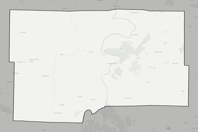 Maries County MO county basemap context