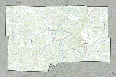 Maries County MO USGS topo map