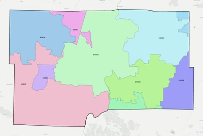 Maries County MO ZIP code boundaries map