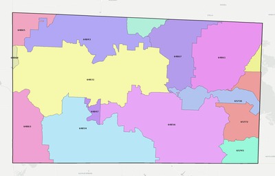 McDonald County MO ZIP code boundaries map