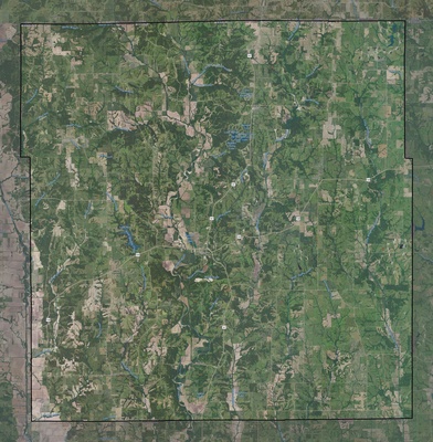 Mercer County MO USGS imagery and topo map